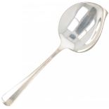 Custard spoon "Haags Lofje" silver.