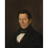 Johannes Hollander Pzn. (Oosterhout N-B 1821 - 1899), Portrait of a gentleman.