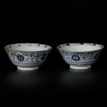 A lot of (2) Swatow bowls, China, 19th century.
