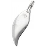 Silver Dodo Pomellato Italian design leaf-shaped pendant - 925/1000.