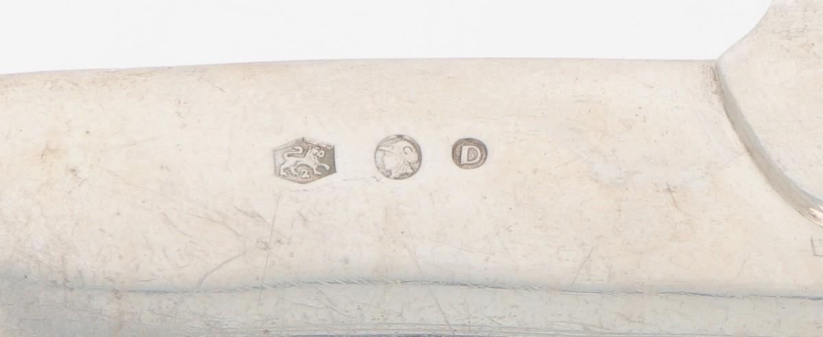 (2) piece set of scoops "Dutch point fillet" silver. - Image 3 of 7