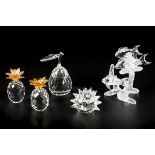 (5) part lot Swarovski miniatures.