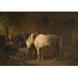 Pieter Frederik van Os (Amsterdam 1808 - 1892 Haarlem), Horse in a stable.