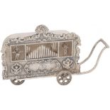 Miniature street organ silver.