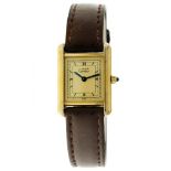 Cartier Tank Vermeil 66001 - Ladies watch - apprx. 1985.