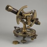 A brass A. Meisner surveyors' level spirit instrument (transit/ theodolite), Germany, late 19th cent