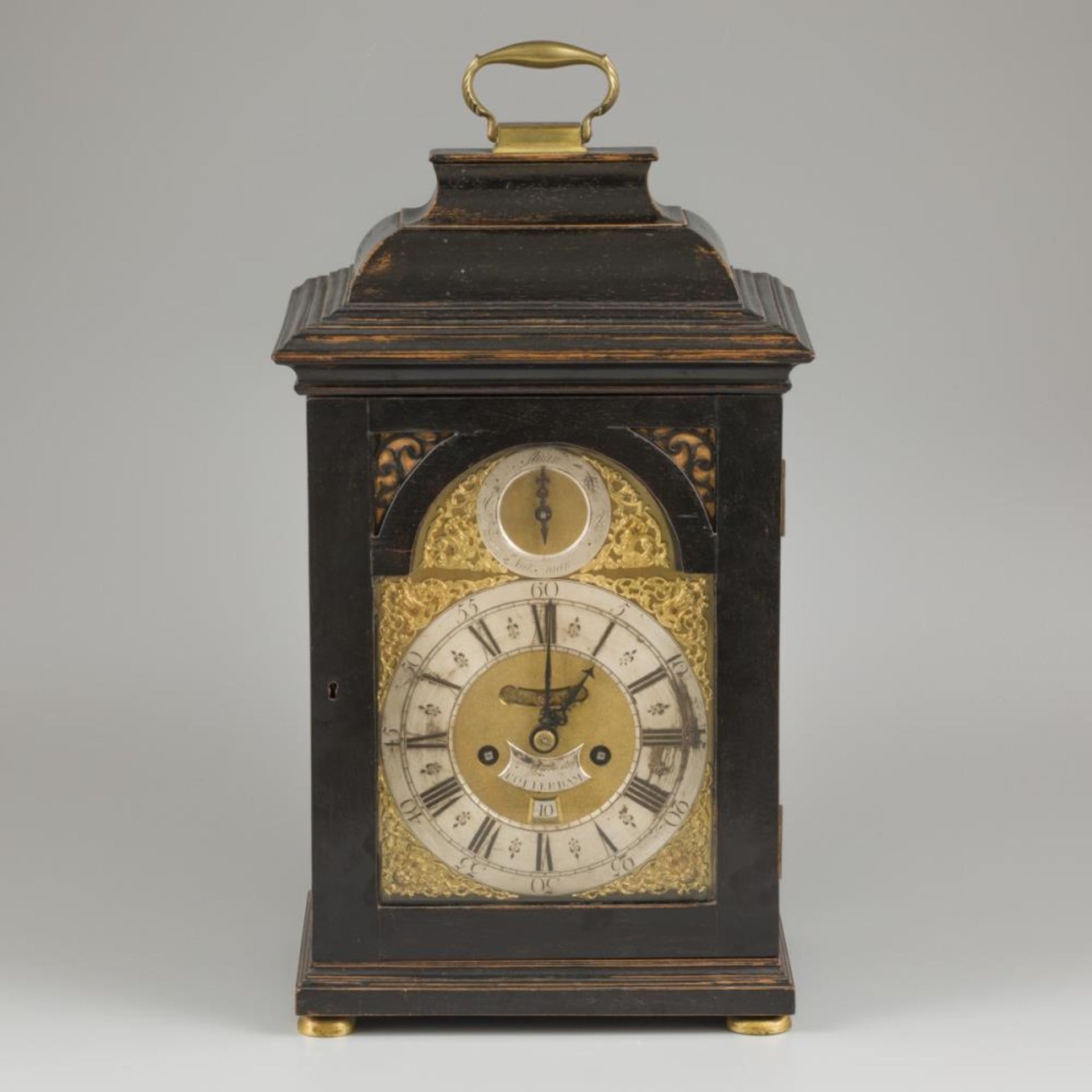 A 'Steven Hoogendijk' table pendulum/ bracket clock, Dutch, ca. 1730. - Image 2 of 9