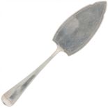 Pastry scoop "Haags Lofje" silver.
