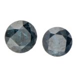 Lot of two Natural Blue Diamonds of 0.47 ct. (IGR Certified) and approx. 0.32 ct.