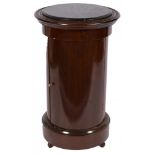 A Biedermeier-style mahogany night stand, 1st half 20th century.