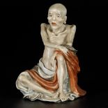 A porcelain sculpture of a philosopher, China, 19th/20th century.