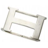 Silver Hermès 'H' monogram buckle - 925/1000.