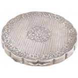 Compact make-up mirror, silver.