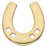 18K. Yellow gold Pomellato pendant in the shape of a horseshoe.