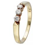 14K. Yellow gold ring set with approx. 0.15 ct. diamond.