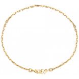 18K. Yellow gold Van Cleef & Arpel link bracelet.