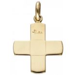 18K. Yellow gold cross-shaped Pomellato pendant.