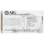 AIG Certified Marquise Cut Natural Diamond 0.48 ct.