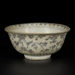 A porcelain bowl decorated with flowers, China, Ming.