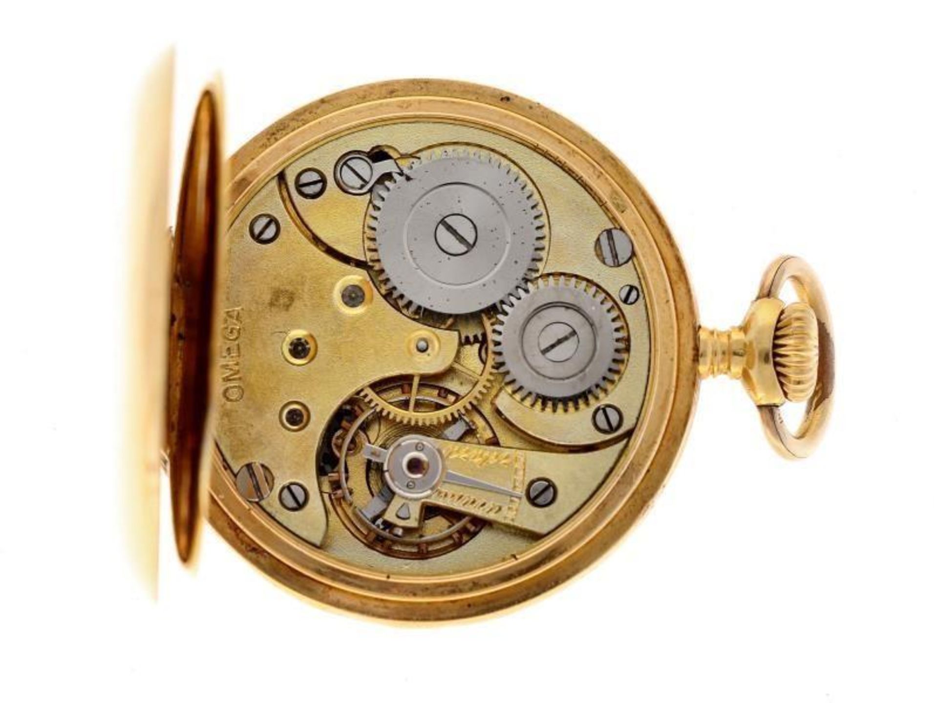 Pocket watch Omega gold - Ladies pocket watch - Manual winding - apprx. 1910. - Bild 3 aus 5