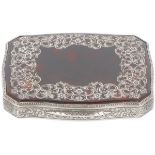 Card holder with turtoise silver.