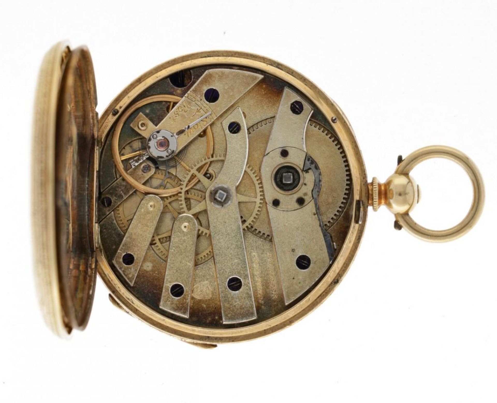Stauffer de-Fonds cylinder escapement - Men's pocket watch - appr. 1910. - Bild 4 aus 6
