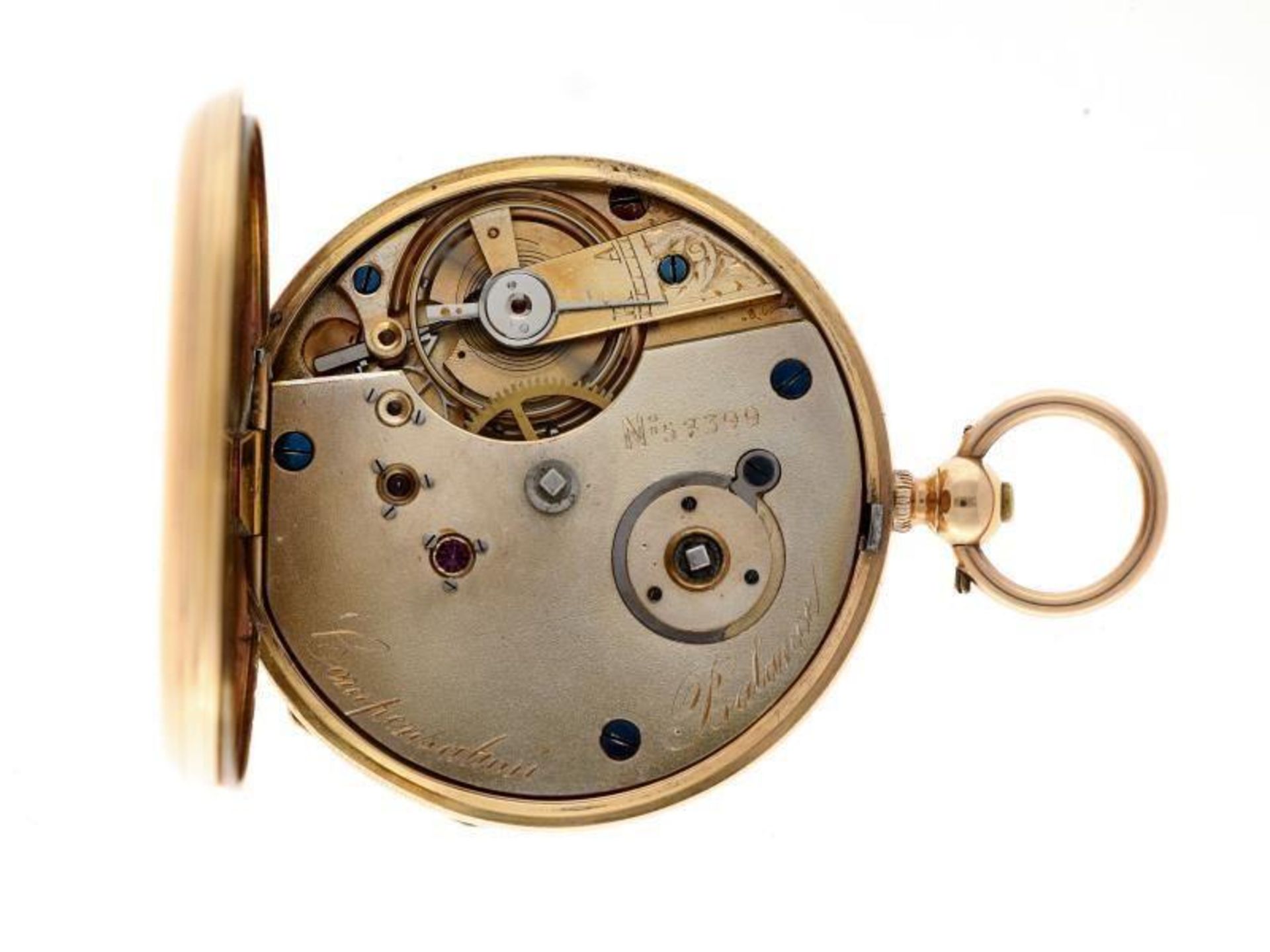 Pocket watch gold - Men's pocket watch - Manual winding - apprx. 1850. - Bild 3 aus 5