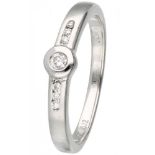 18K. White gold JCM ring set with approx 0.08 ct. diamond.