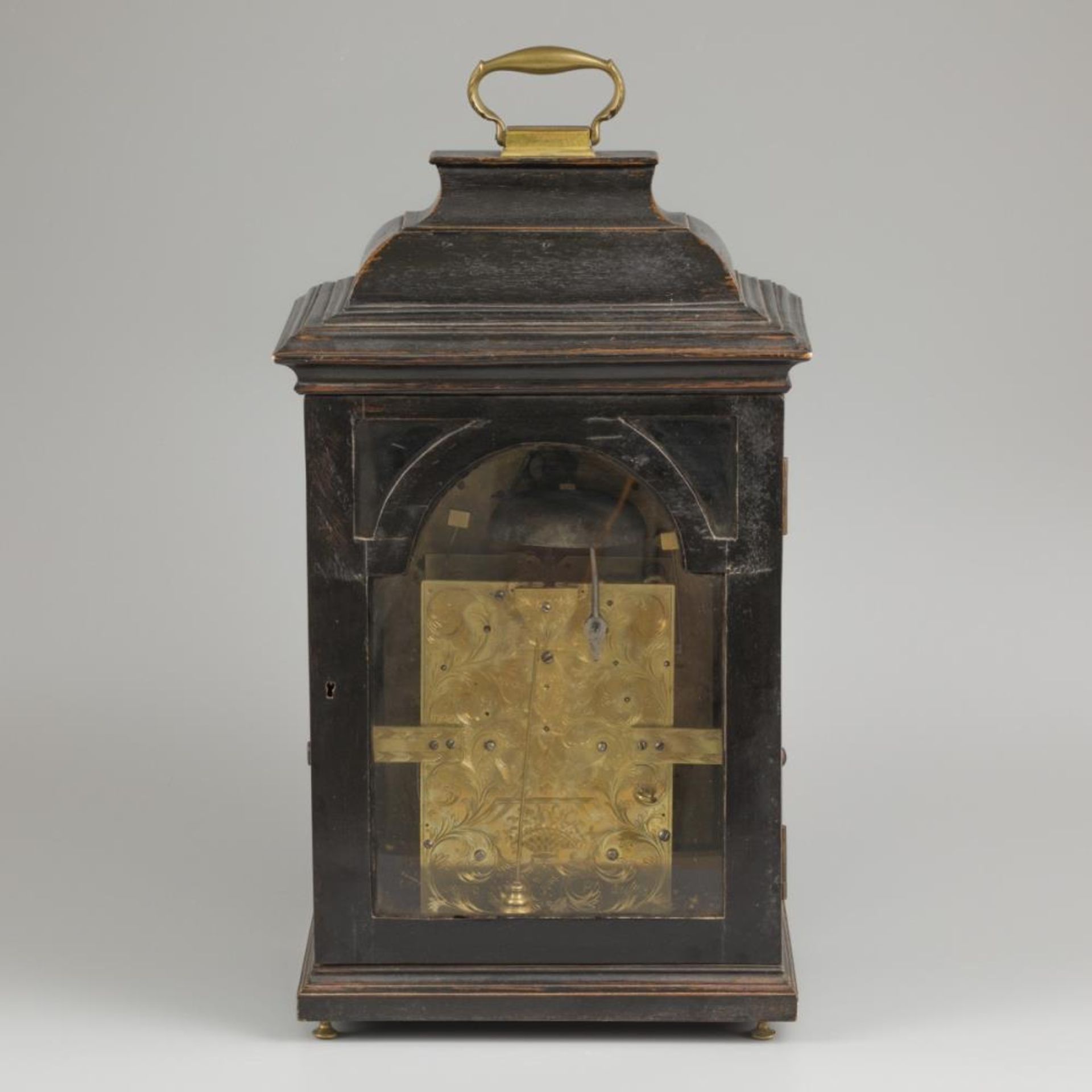 A 'Steven Hoogendijk' table pendulum/ bracket clock, Dutch, ca. 1730. - Image 4 of 9