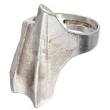 Björn Weckström for Lapponia silver 'Shuttle' ring - 925/1000.