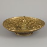 A bronze tazza with decor in high relief, France(?), ca. 1900.
