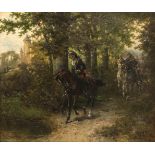 Hermanus Willem Koekkoek (Amsterdam 1867 - 1929), Cuirassiers scouting.