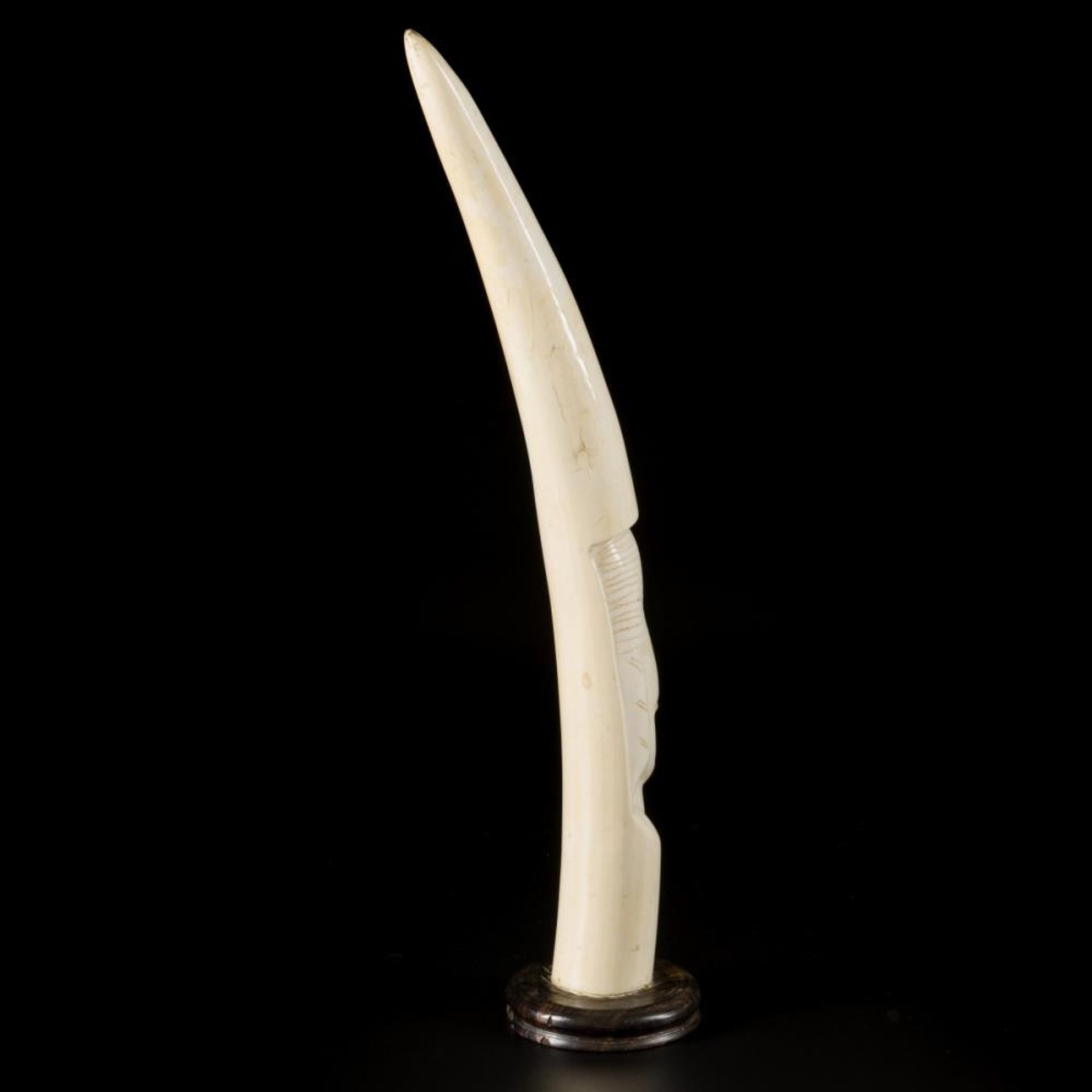 An ivory carved tooth, D.R Congo, 1930. - Bild 3 aus 3