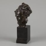Alfredo Pina (1889 - 1966), A bronze buste of Beethoven, France, 1914.
