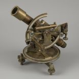 A brass surveyors' spirit level instrument with compass (transit/ theodolite), Germany, early 20th c