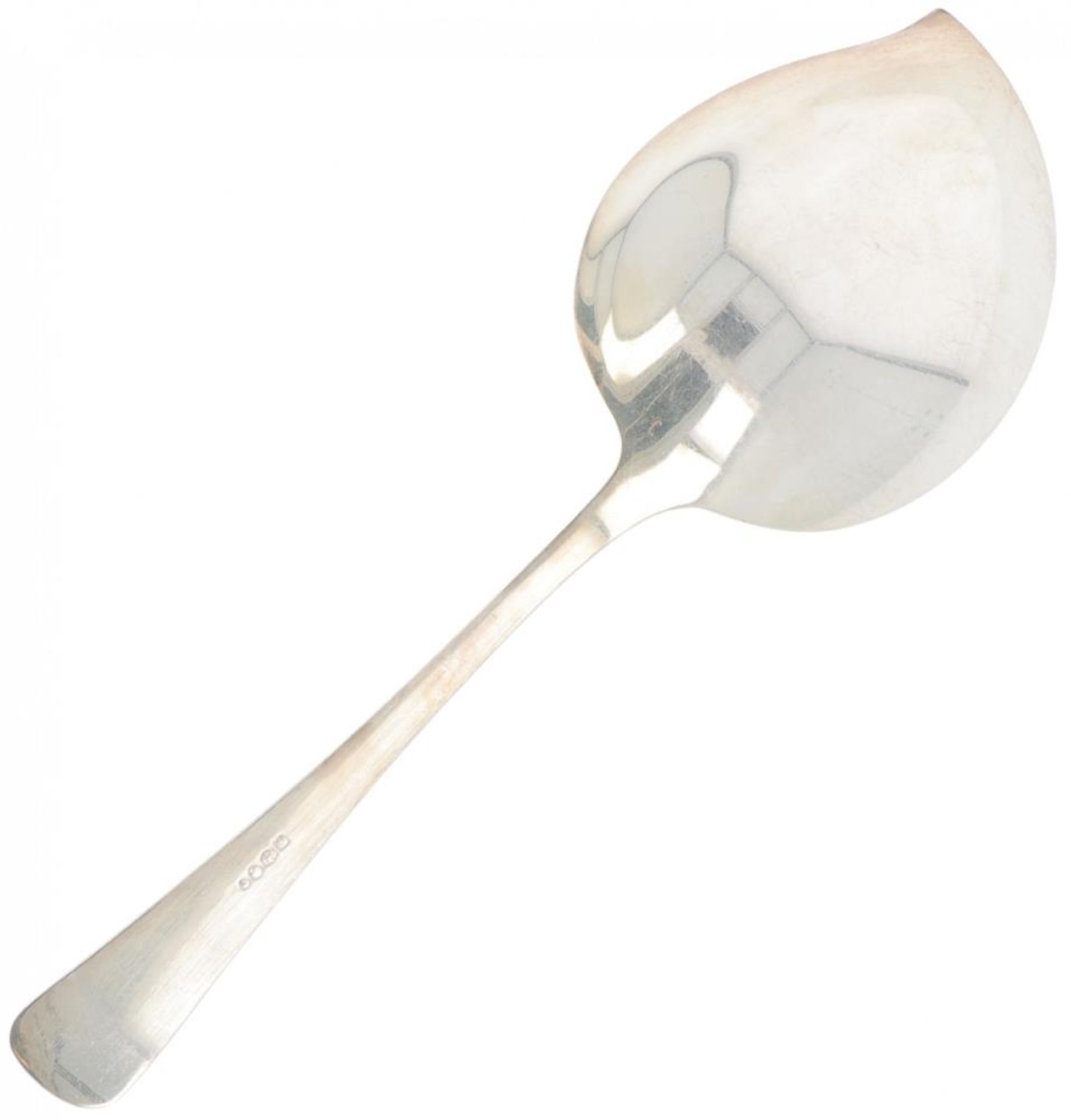 Custard spoon "Haags Lofje" silver. - Image 2 of 3