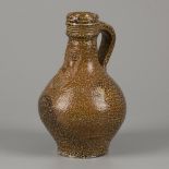 A bartmann/ 'Bartmann' stoneware jug with tiger salt glaze, (Cologne/ Frechen), Germany, 1st half 18