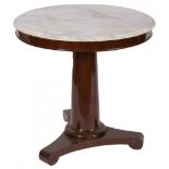 A Biedermeier-stijl mahogany round table, Dutch, 20th century.