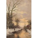 Frederik van Rossum Du Chattel (Leiden 1856 - 1917 Yokohama, Japan) - (attributed to), A winter land