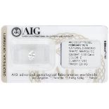 AIG Certified Marquise Cut Natural Diamond 0.50 ct.