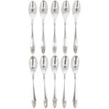 (10) piece set teaspoons silver.