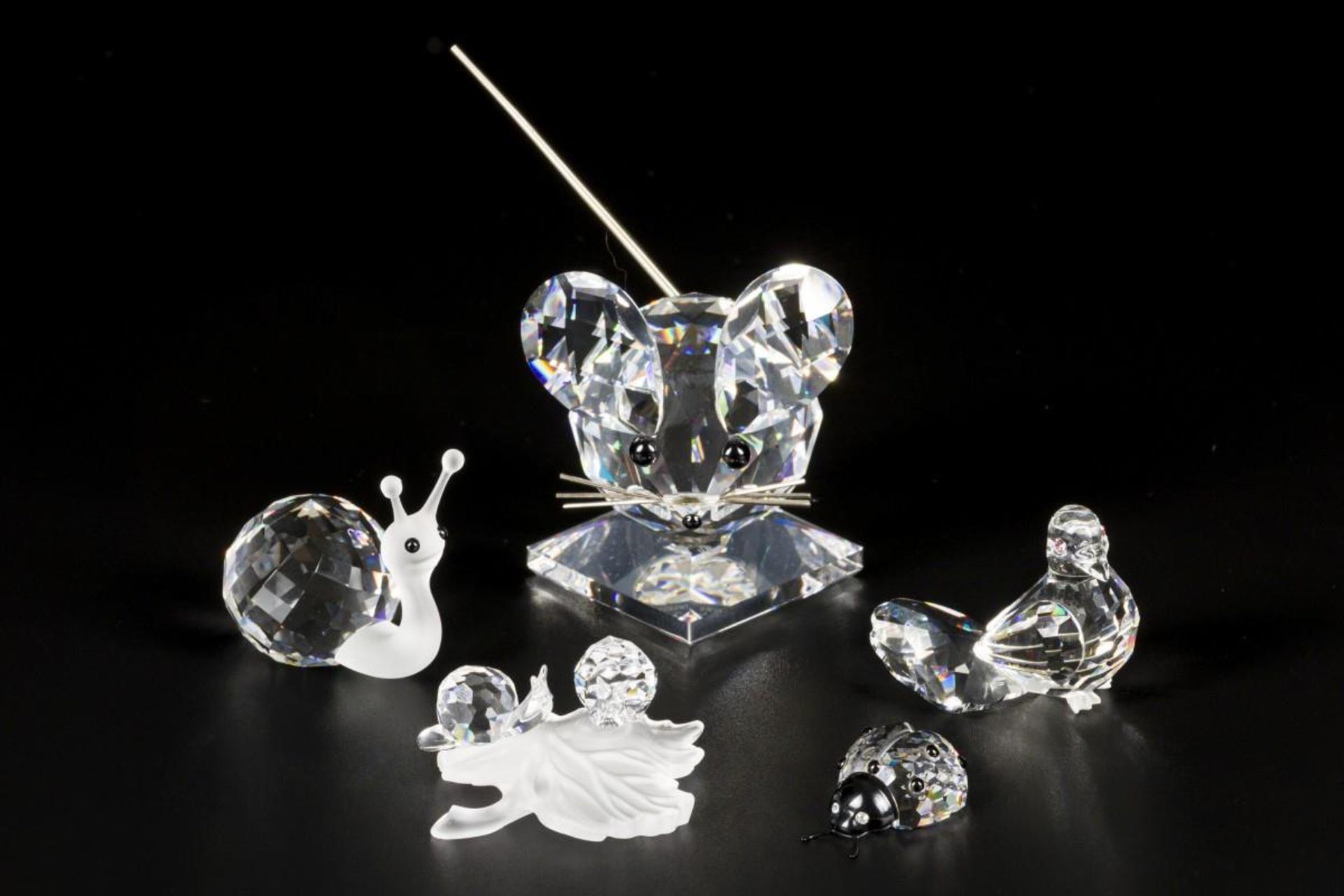 (5) part lot Swarovski miniatures.