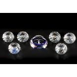 (7) piece lot Swarovski paperweights