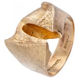 Björn Weckström for Lapponia 14K. yellow gold design ring.