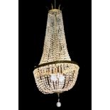 An Empire-style pocket chandelier, France, 20th century.