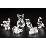 (6) piece lot Swarovski miniatures