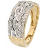 14K. Yellow gold ring set with approx. 0.25 ct. diamond.