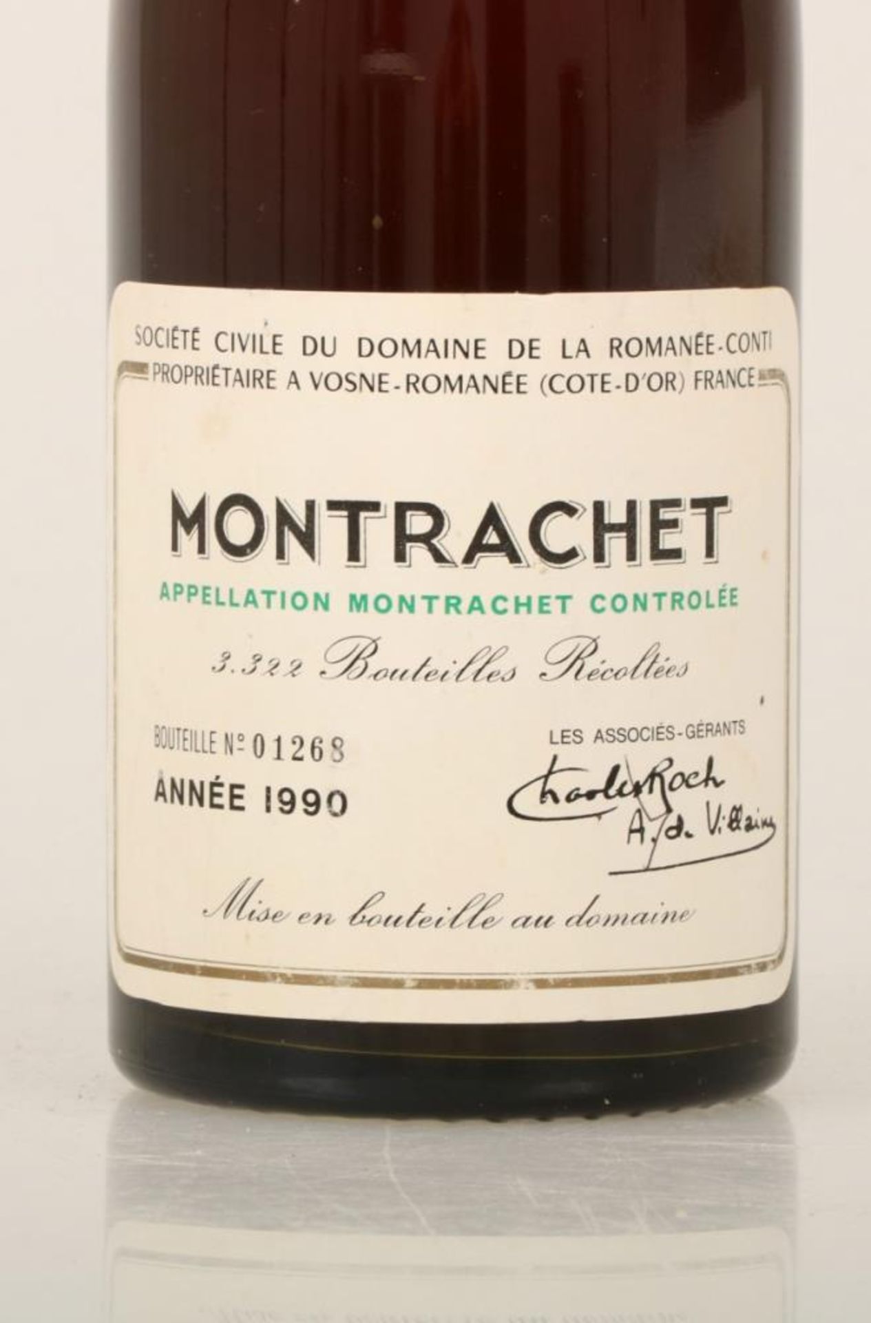 Domaine de la Romanée-Conti - Montrachet - Grand Cru - 1990. - Bild 2 aus 3