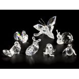 (7) part lot Swarovski miniatures.