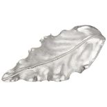 958 Silver leaf shaped brooch by award winning artist silversmith Theresa Nguyen, 2012.
